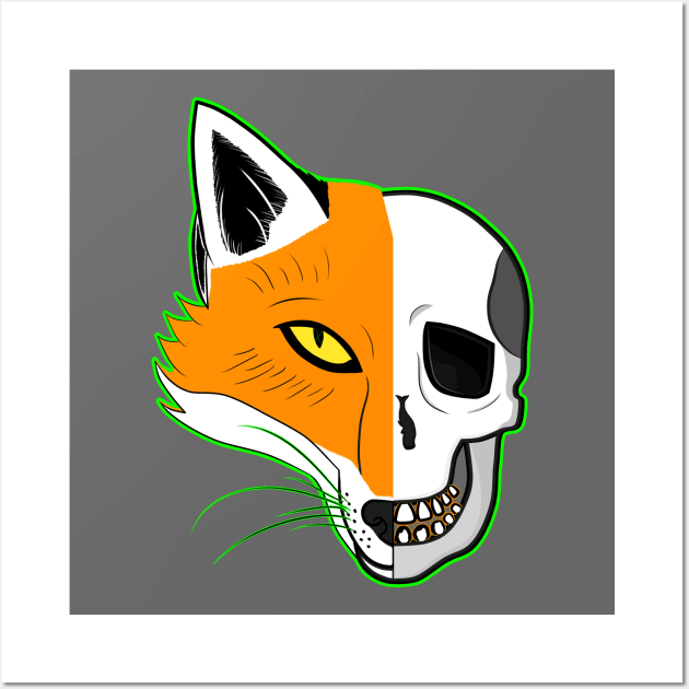 Fox Scull Wall Art by Myth